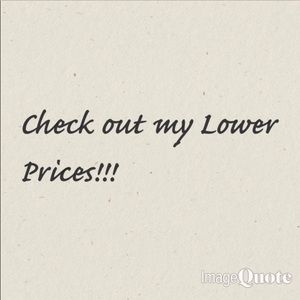 Happy to announce my lower prices.
